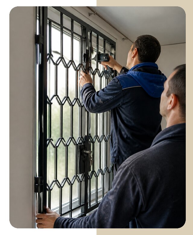 Установка распашных решеток в Черняховске цена от 6812 р. | ДвериЛегко-Чрх